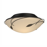 Forged Leaves Flush Mount in Black by Hubbardton Forge