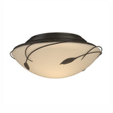 Forged Leaves Flush Mount in Dark Smoke by Hubbardton Forge