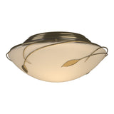 Forged Leaves Flush Mount in Modern Brass by Hubbardton Forge