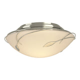 Forged Leaves Flush Mount in Sterling by Hubbardton Forge