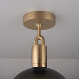 Forked Globe Ceiling Light Smoked Brass Medium By Buster And Punch Detailed View