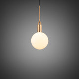 Forked Globe Pendant Small Brass Opal By Buster And Punch