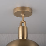 Forked Globe Shade Ceiling Light Smoked Brass Medium By Buster And Punch Detailed View