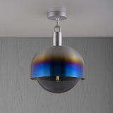 Forked Globe Shade Ceiling Light Smoked Burnt Steel Large By Buster And Punch
