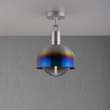 Forked Globe Shade Ceiling Light Smoked Burnt Steel Medium By Buster And Punch