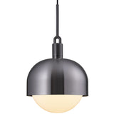 Forked Globe Shade Pendant Gun Metal Medium Opal By Buster And Punch