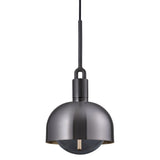 Forked Globe Shade Pendant Gun Metal Small Smoked By Buster And Punch
