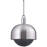 Forked Globe Shade Pendant Steel Medium Smoked By Buster And Punch