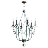 Formosa Chandelier Golden Noir by Maxim Lighting