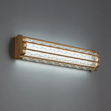 Fortress Vanity Light Aged Brass Medium By Schonbek