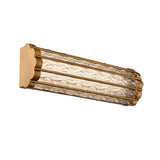 Fortress Vanity Light Aged Brass Small By Schonbek