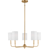 Foxdale Chandelier — 26", Satin Brass