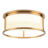 Framerton Ceiling Mount 12 Inch Aged Gold Brass