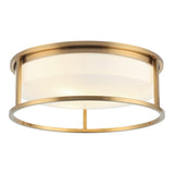 Framerton Ceiling Mount 15 Inch Aged Gold Brass
