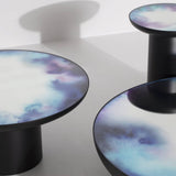 Francis Large Coffee Table By Petite Friture, Color: Blue And Violet Watercolour