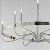 Frankie Chandelier Satin Nickel by Maxim Lighting