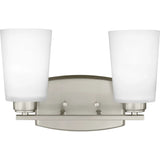 Franport Vanity Light — 13.25 Inch, Brushed Nickel