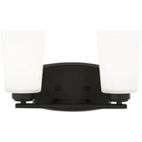 Franport Vanity Light — 13.25 Inch, Midnight Black