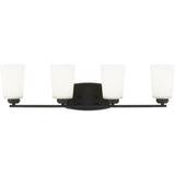 Franport Vanity Light — 29.38 Inch, Midnight Black