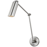 Frasar Arm Wall Sconce Large Brushed Nickel By Visual Comfort Studio