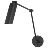 Frasar Arm Wall Sconce Large Midnight Black By Visual Comfort Studio - Side View