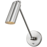 Frasar Arm Wall Sconce Medium Brushed Nickel By Visual Comfort Studio