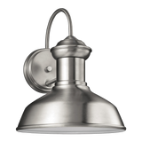 Fredricksburg Outdoor Wall Lantern Medium By Satin Aluminium By Generation Lighting