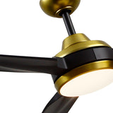 Fremont 60 Inch Ceiling Fan Brushed Gold Kuzco - Detailed View1