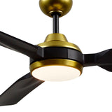 Fremont 60 Inch Ceiling Fan Brushed Gold Kuzco - Detailed View