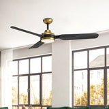Fremont 60 Inch Ceiling Fan Brushed Gold Kuzco - Lifestyle View