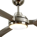Fremont 60 Inch Ceiling Fan Brushed Nickel By Kuzco - Detailed View