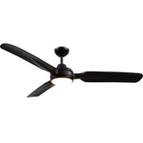 Fremont 60 Inch Ceiling Fan Matte Black By Kuzco - Side View