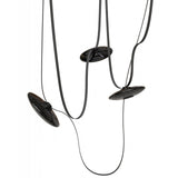 Fremont Disc Suspension 3 Lights Black Smoked Black By Avenue Lighting Detailed View 1