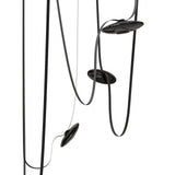 Fremont Disc Suspension 5 Lights Black Smoked Black By Avenue Lighting Detailed View 1