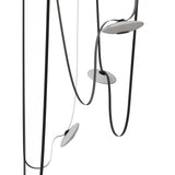 Fremont Disc Suspension 5 Lights Black White Black By Avenue Lighting Detailed View 1