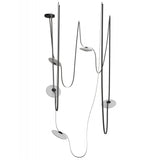 Fremont Disc Suspension 5 Lights Black White Black By Avenue Lighting Main View
