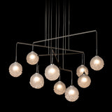 Fritz Globe 10-Light Mobile Chandelier detail in Oil Rubbed Bronze, Standard, by Hubbardton Forge