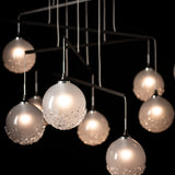 Fritz Globe 10-Light Mobile Chandelier detail in Oil Rubbed Bronze, Standard, by Hubbardton Forge