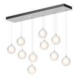 Fritz Globe Round Multilight Pendant 10 Lights White Standard By Hubbardton Forge