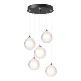 Fritz Globe Round Multilight Pendant 5 Lights Ink Standard By Hubbardton Forge