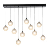 Fritz Globe Round Multilight Pendant - Black