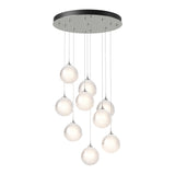 Fritz Globe Round Multilight Pendant - Sterling