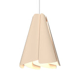 Fuchsia Pendant By Accord, Color: Organic Cappuccino, Size: Small, ,| Casa Di Luce Lighting