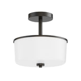 Fuller Semi Flush Pendant Black by Maxim Lighting