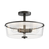 Fuller Semi Flush Pendant Black by Maxim Lighting