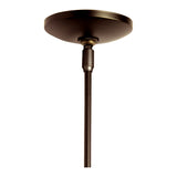 Fullered Impressions Mini Pendant, shown in Bronze, by Hubbardton Forge