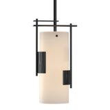 Fullered Impressions Mini Pendant in Black by Hubbardton Forge