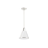 Fulton Cone Pendant 9.25'' Polished Nickel