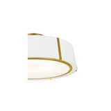 Fulton Drum Pendant 24'' Antique Gold