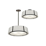Fulton Drum Pendant 24'' Black